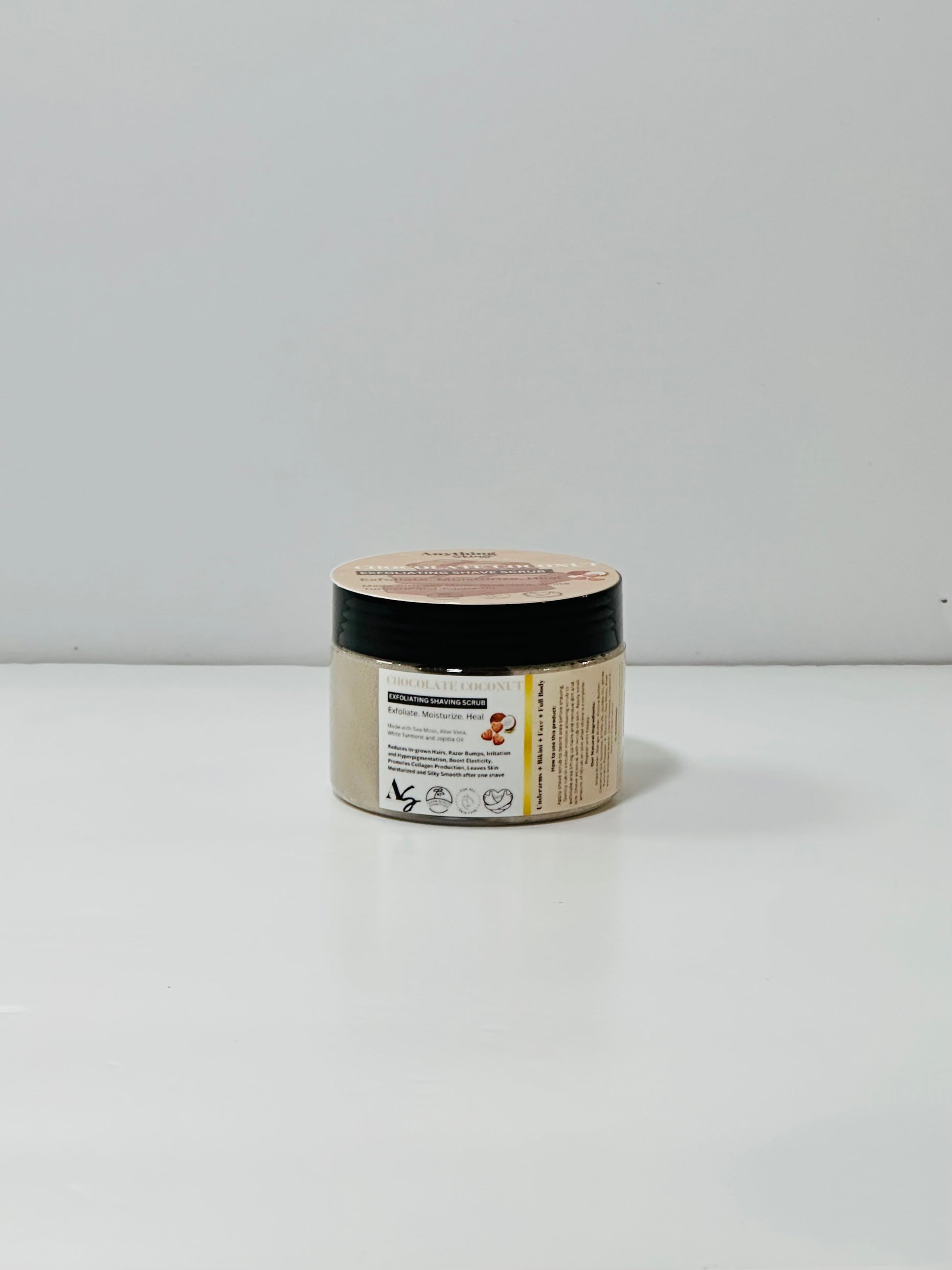 Chocolate Coconut Exfoliating Shaving Sugar Scrub - Anything Skins