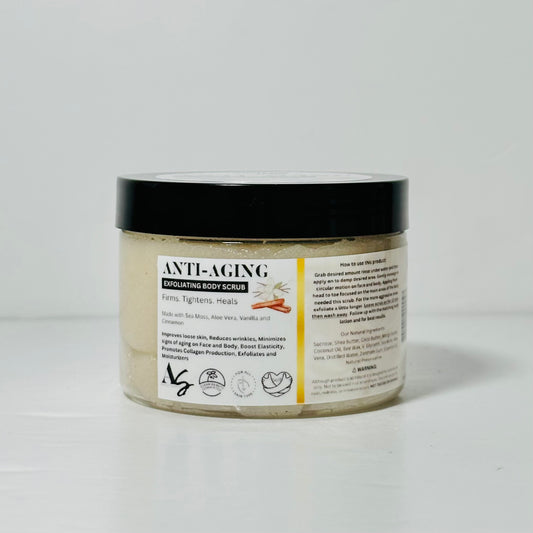 Anti-Aging Moisturizing Sugar Body Scrub for Aged Skin - Anything Skins