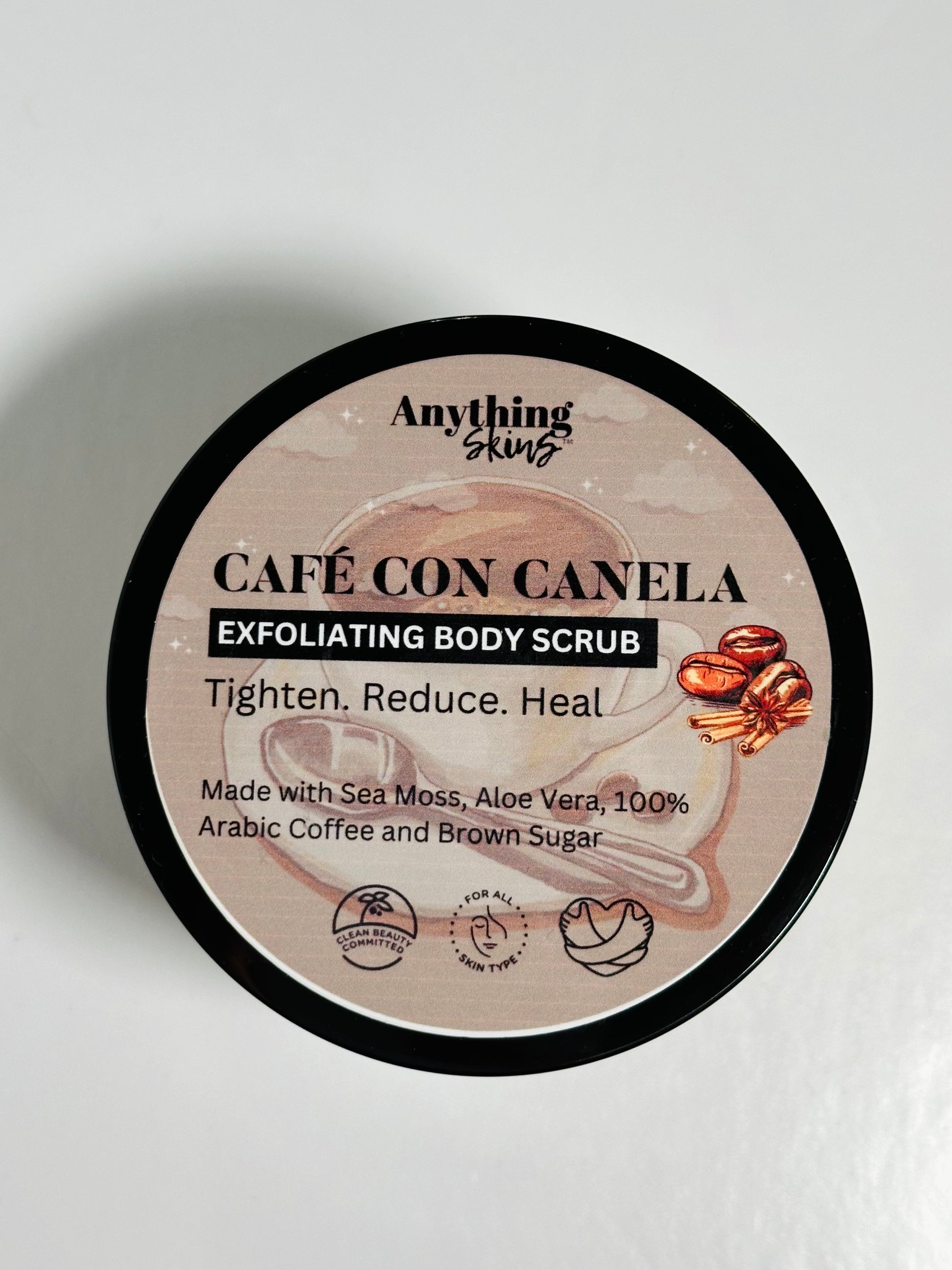 Cafe Con Canela Moisturizing Body Scrub | For Cellulite - Anything Skins