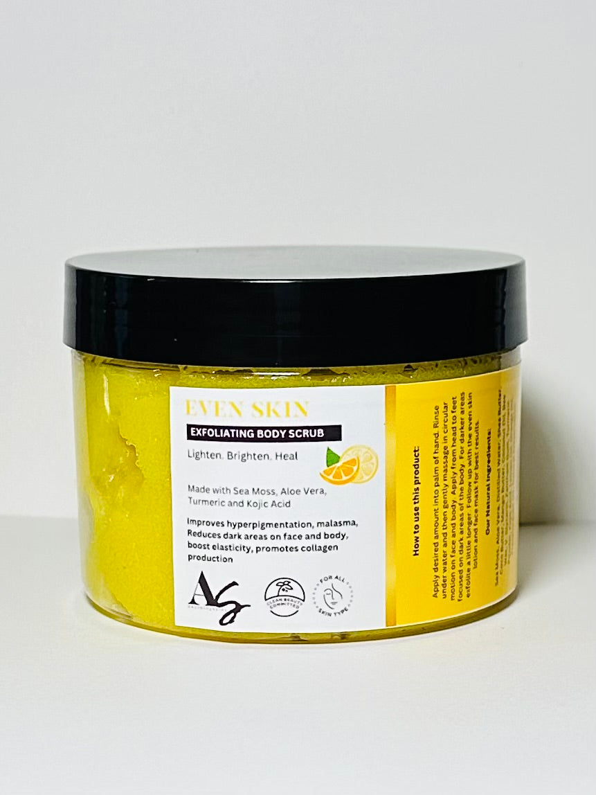 Turmeric & Kojic Moisturizing Sugar Body Scrub for Hyperpigmentation
