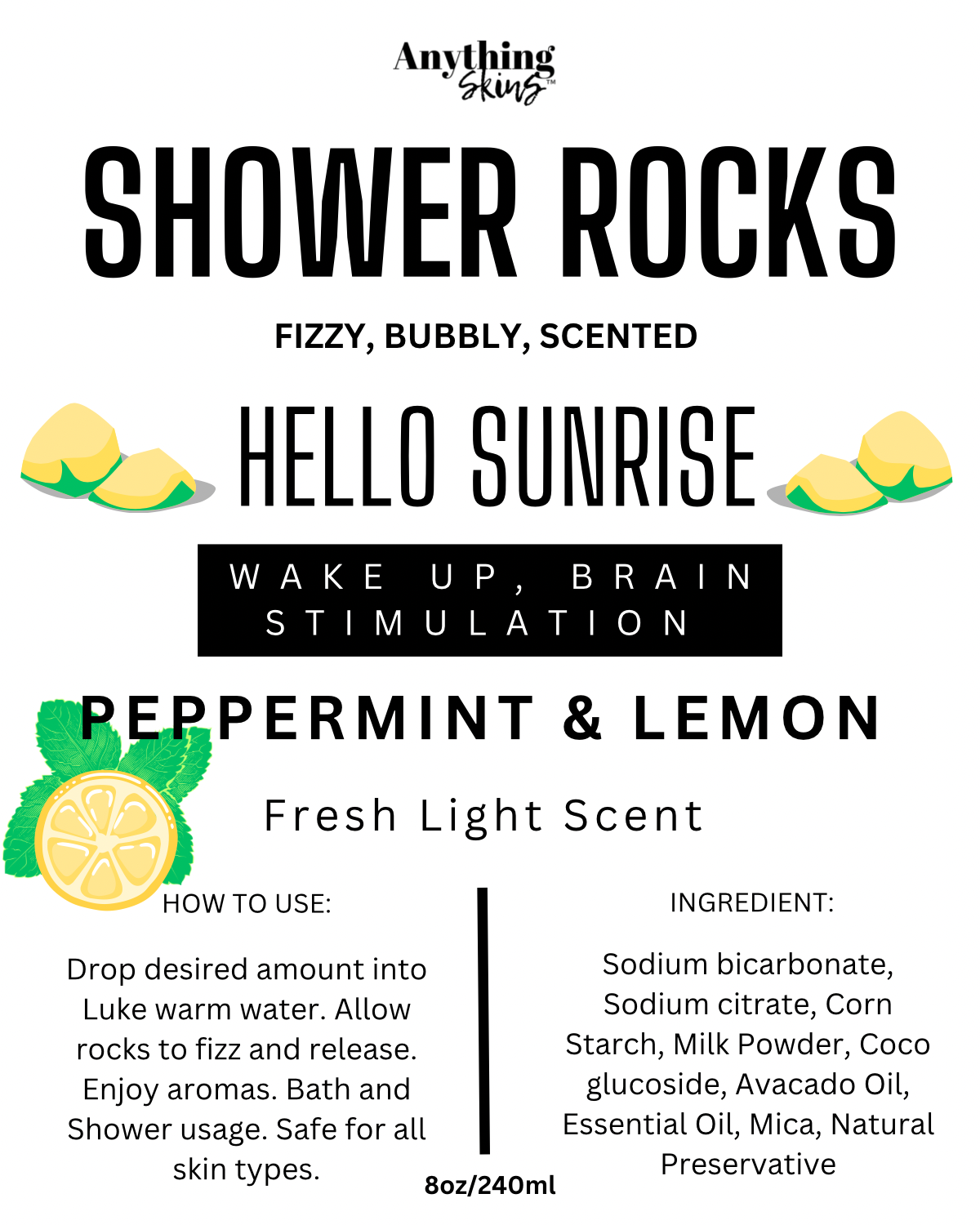 Hello Sunrise Shower Rocks - Anything Skins