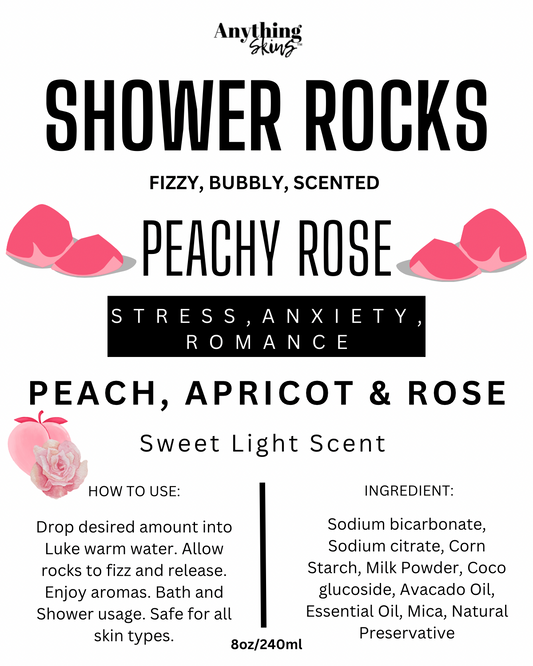 Peachy Rose Shower Rocks - Anything Skins
